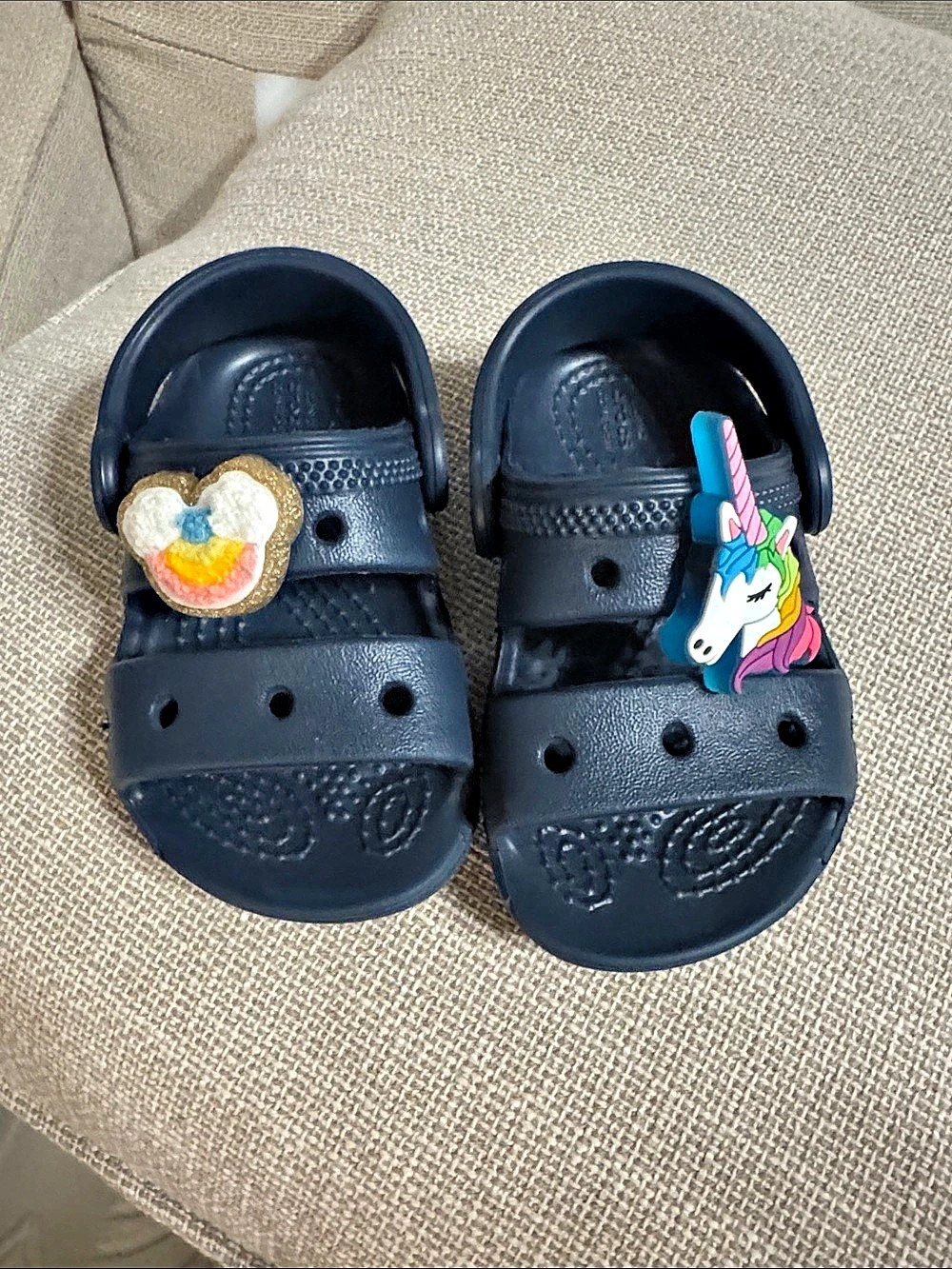 Crocs Classic Clog Navy Blue Clogs with Charms